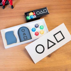 Gift box with two games from the Squid Game series - Gongi and Flying Stone