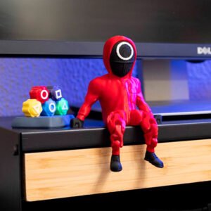 Sitting Guard Figures from the "Squid Game" Series