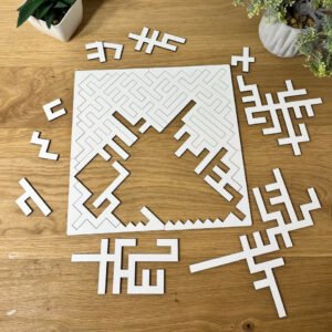 Fractal Puzzle-Brain Teaser (27 Pieces) – Rectangular Shape