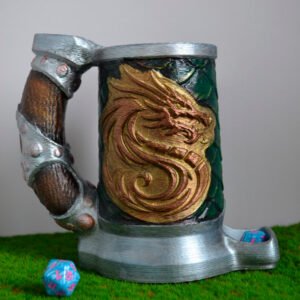 Dice Tower DnD – Mug Tower for Dice / Dungeons & Dragons Dragon Edition