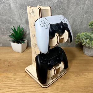Wooden Gamepad Stand Holder