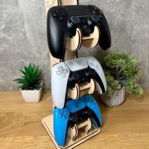 Wooden Gamepad Stand Holder